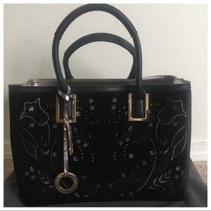 River Island Black Embroidered Tote from ASOS
